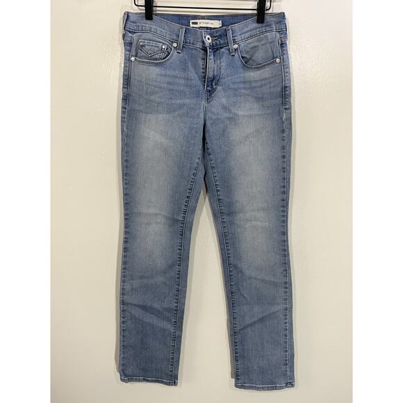 Levi's Denim - Levis 505 27x32 Straight Leg 90s Y2K Rodeo Western Cowgirl Blue Fade Festival